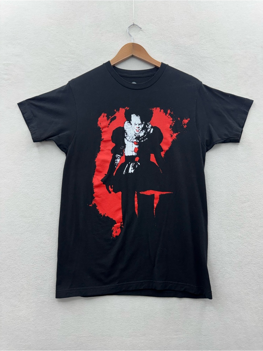 Pennywise Promo Tee Medium 2017 IT Movie Black T-Shirt By New Line Cinema